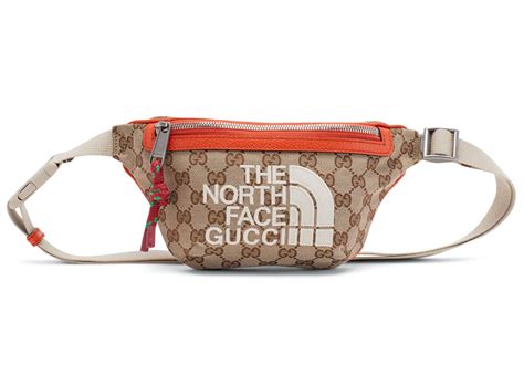 north face x Gucci belt bag